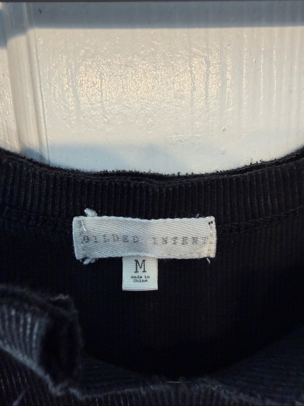 BKE Black Ribbed Tank Top - Picture 2 of 2